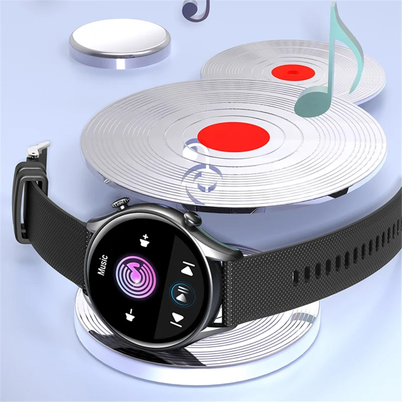 KT60 Braccialetto Fitness da 1,39 pollici con Chiamate Bluetooth, Assistente Vocale, Impermeabile - Argento