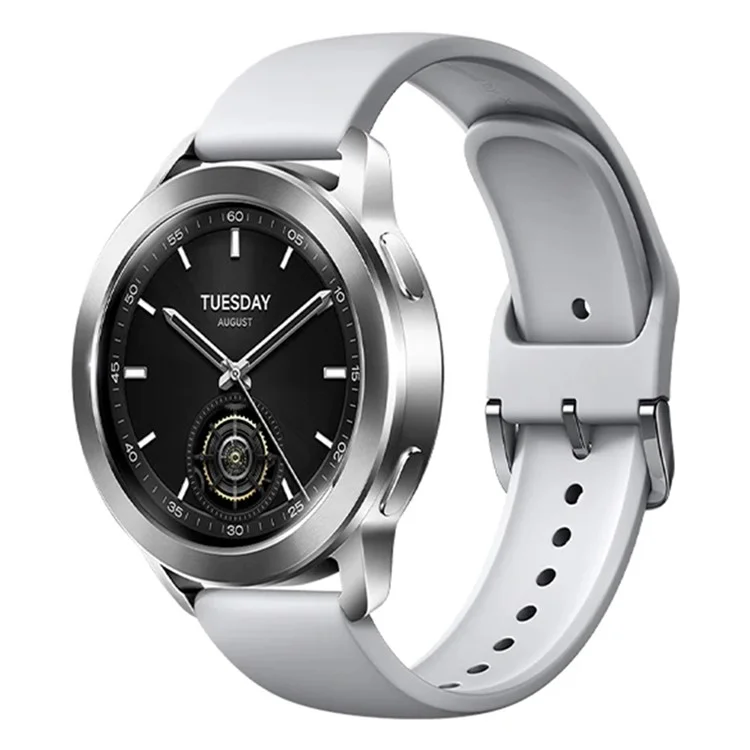 XIAOMI Watch S3 M2313W1 Montre Connectée avec Écran de 1,43 Pouces, Appels Bluetooth, 5ATM Étanche, Bracelet Sport, Édition Standard (Sans eSIM) - Gris
