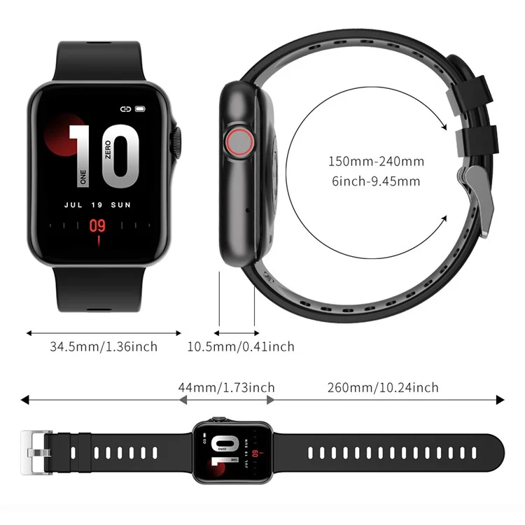 D07 1.7" Screen Women Smart Bracelet NFC Bluetooth-compatible Call Smart Watch Support Split Screen, Password Protection - Silver