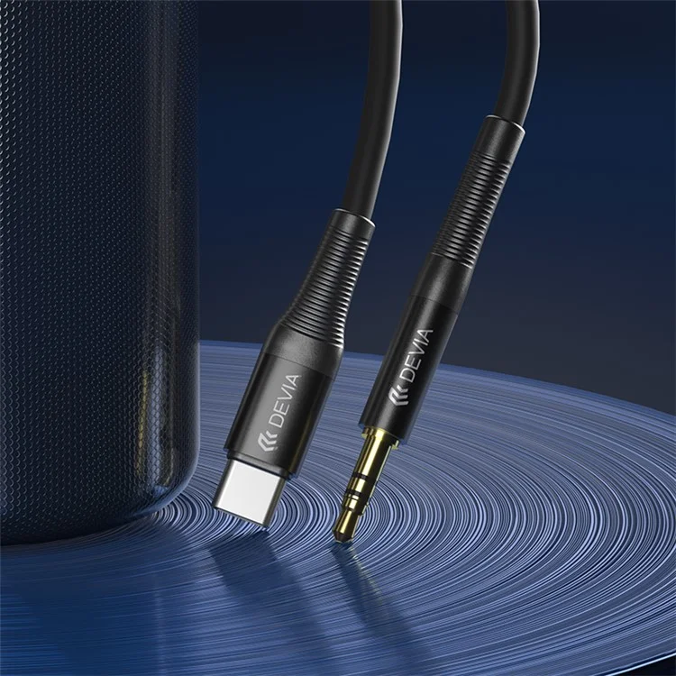 DEVIA Ipure Series 1m Type-C to 3.5mm Audio Cable Aluminum Alloy+TPE AUX Cord