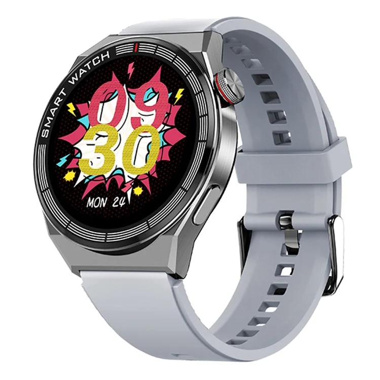 DEVIA M36 Smart Watch Pro 1 IP68 Waterproof Bluetooth-compatible Calling 1.43-inch AMOLED Health Monitor Bracelet - Silver