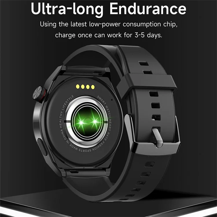 DEVIA M36 Smart Watch Pro 1 IP68 Waterproof Bluetooth-compatible Calling 1.43-inch AMOLED Health Monitor Bracelet - Silver