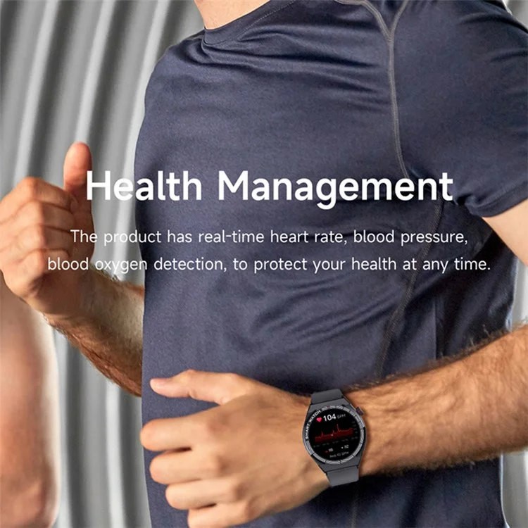 DEVIA M36 Smart Watch Pro 1 IP68 Waterproof Bluetooth-compatible Calling 1.43-inch AMOLED Health Monitor Bracelet - Silver