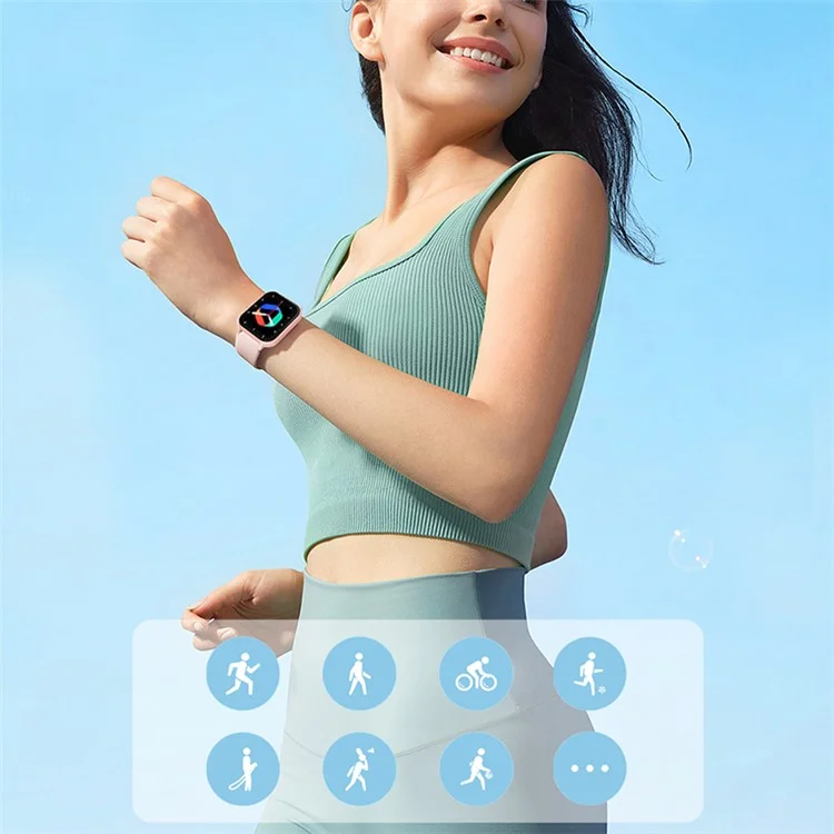 DEVIA ZL54C Smart Watch WT2 1.83-inch Health Monitor IP76 Waterproof Sports Watch Bracelet - Pink