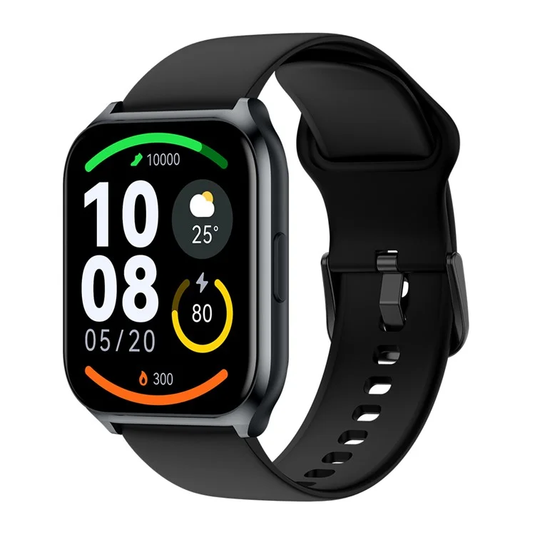 HAYLOU Watch 2 Pro Écran carré de 1,85 pouce Mode multi-sport Montre connectée - Noir