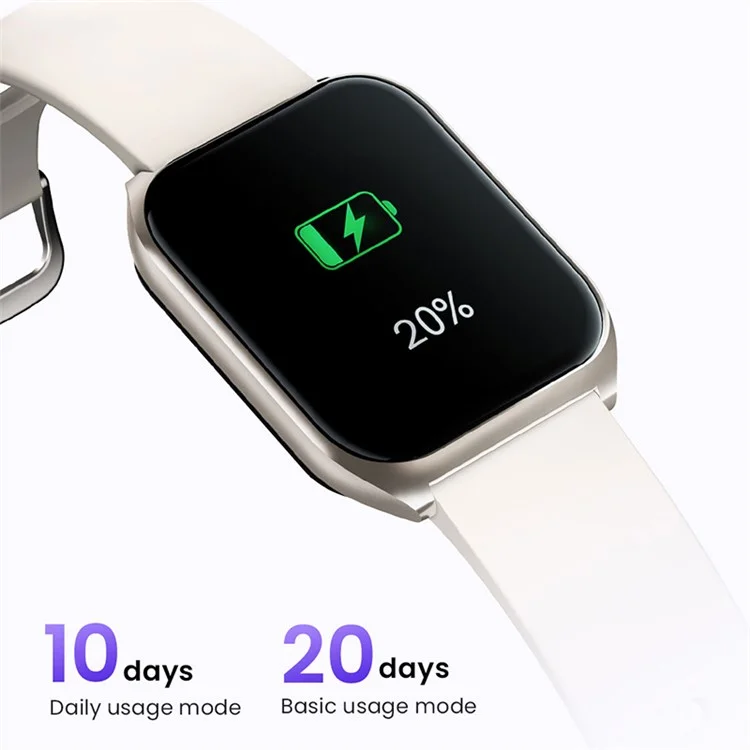 HAYLOU Watch 2 Pro Écran carré de 1,85 pouce Mode multi-sport Montre connectée - Noir