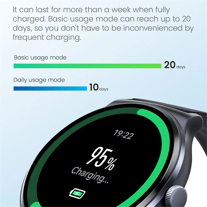 HAYLOU LS05 Lite 1.38-Inch Round Screen Multi-Sport Mode Smart Watch - Silver