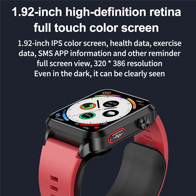 Reloj inteligente S11 1.91 pulgadas Precisión Monitor de salud eléctrico - Azul