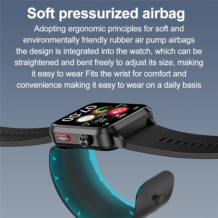 Reloj inteligente S11 1.91 pulgadas Precisión Monitor de salud eléctrico - Azul