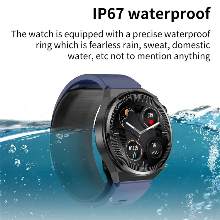 TK62 1.42-inch Health Smart Watch Precision Blood Pressure and ECG Monitoring - Red