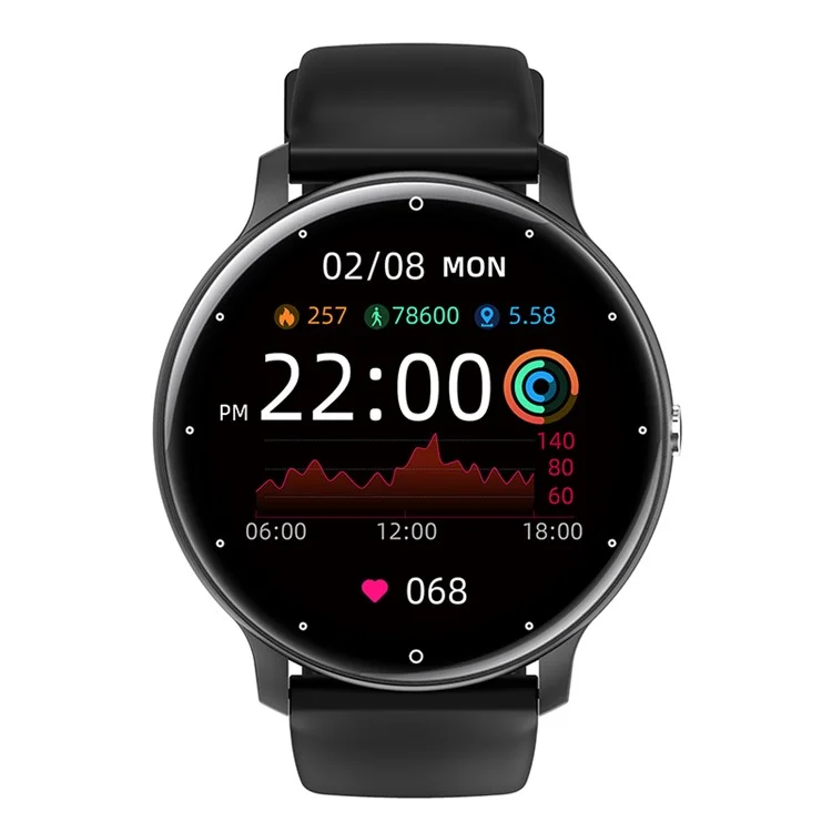 ZL02CPRO 1.28 Inch Heart Rate Monitor Multiple Sports Mode Smart Watch - Black