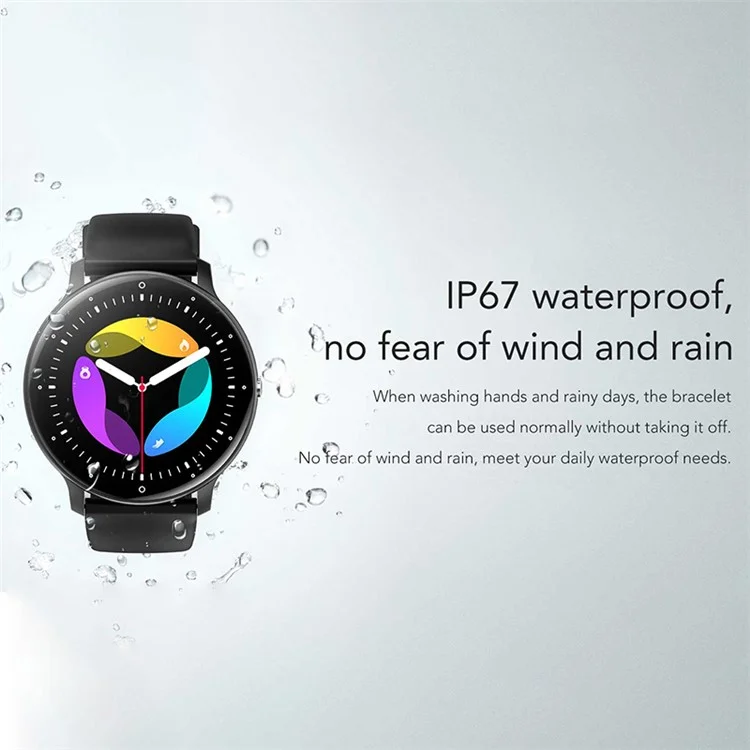 ZL02CPRO 1.28 Inch Heart Rate Monitor Multiple Sports Mode Smart Watch - Black