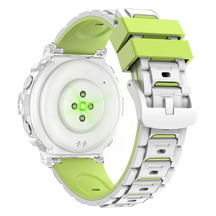 HT25 Fashion Couple Smart Watch Bluetooth-compatible Call Health Monitor Band - White