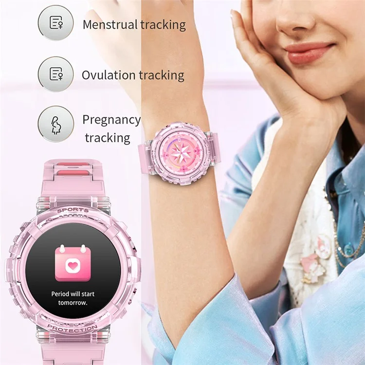 HT25 Fashion Couple Smart Watch Bluetooth-compatible Call Health Monitor Band - White
