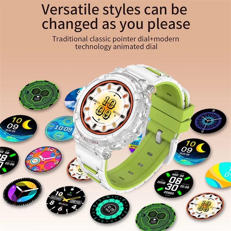 HT25 Fashion Couple Smart Watch Bluetooth-compatible Call Health Monitor Band - White
