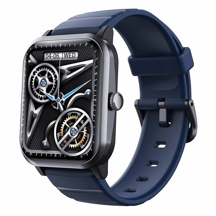F33 Blood Sugar Heart Rate Monitor 1.91-inch Smart Watch, Silicone Strap - Blue