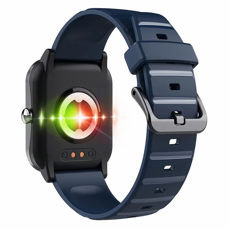 F33 Blood Sugar Heart Rate Monitor 1.91-inch Smart Watch, Silicone Strap - Blue
