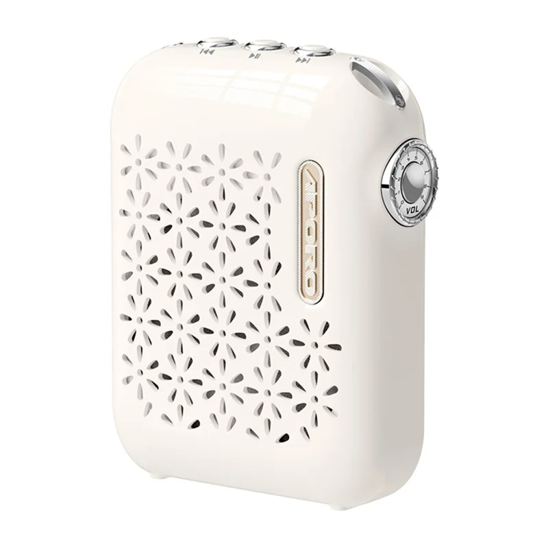 APORO T26 Bluetooth-compatible Speaker Wired Sound Amplifier Louder - White