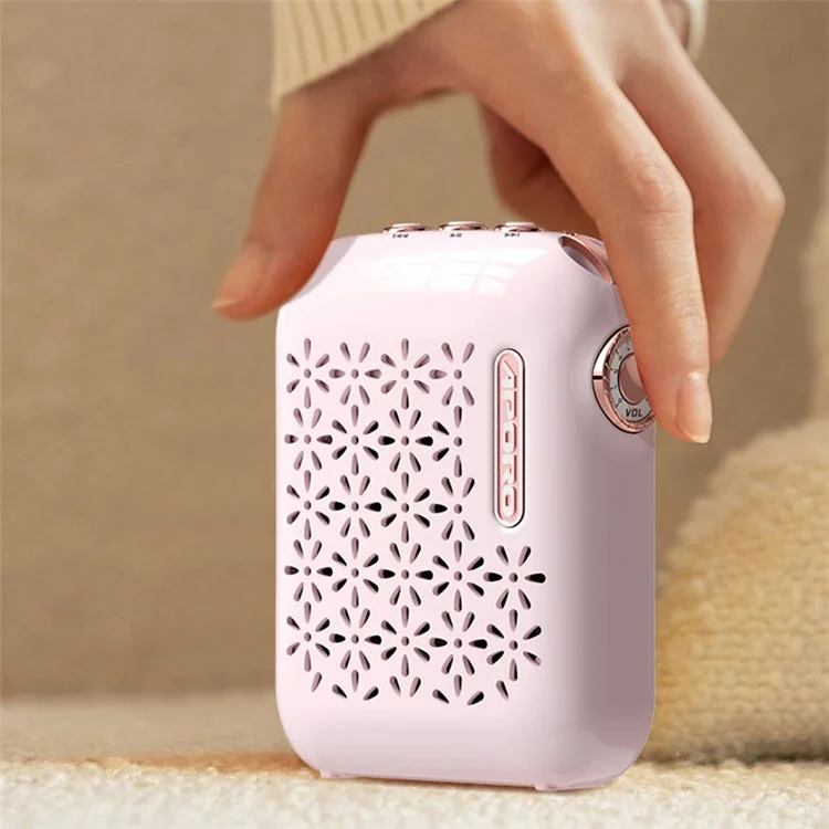 Altavoz inalámbrico Bluetooth APORO T26 2.4G portátil y mini amplificador de sonido - Rosa