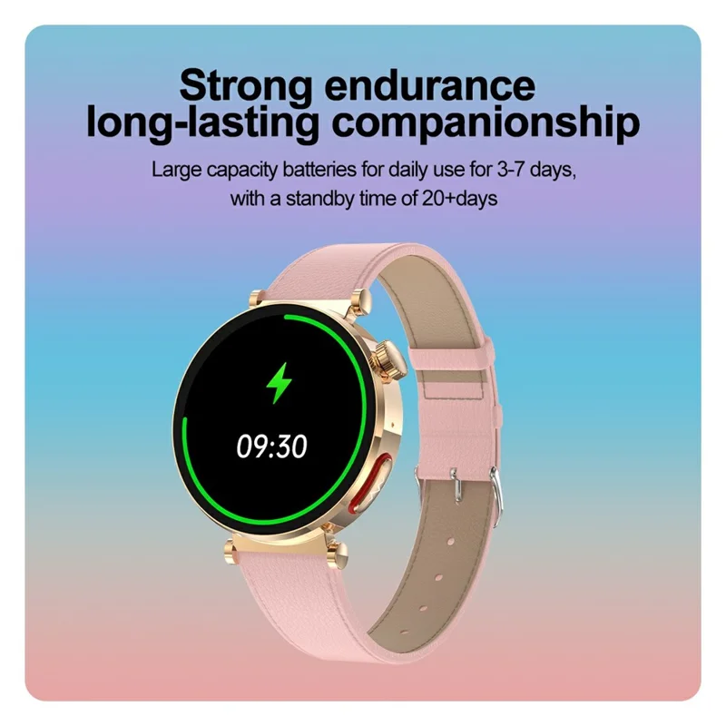 ET490 Women Health ECG Sleeping Monitor Smart Watch Waterproof Bluetooth-compatible Call Wrist Bracelet - White