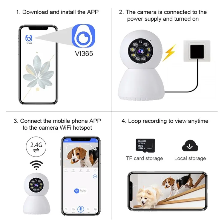 A14 Snowman WiFi HD Camera Night Vision Home Security Baby Monitoring Camera
