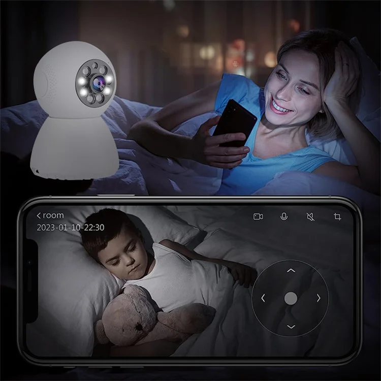 A14 Snowman WiFi HD Camera Night Vision Home Security Baby Monitoring Camera
