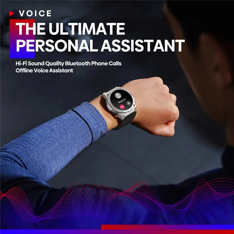 Zeblaze Vibe 7 Pro 1,43 Zoll Amoled Hi-fi-telefonanrufe Military Grade Hardness Smart Watch - Schwarz