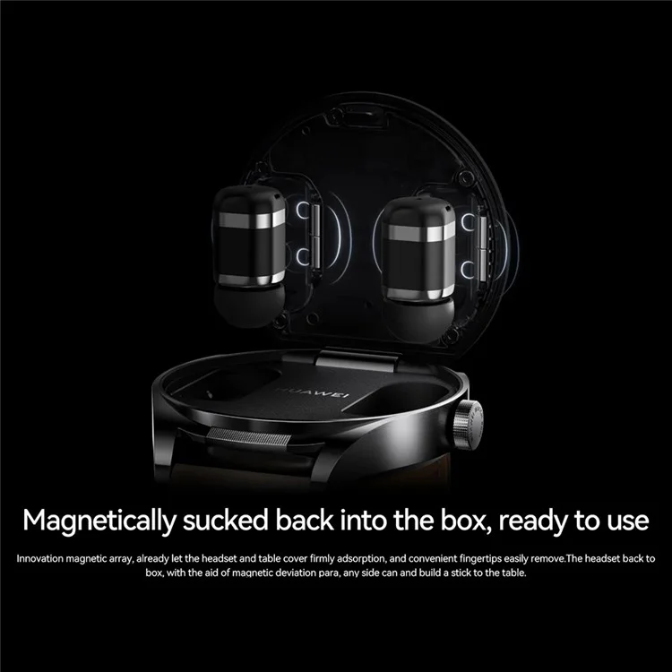 HUAWEI WATCH Buds 1.43-Inch AMOLED Cuffie e Smartwatch 2-in-1 Orologio Elettrico - Nero