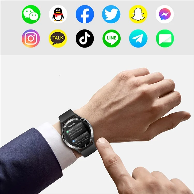 X10 2-in-1 1.39-inch Smart Watch with Earbuds, Flip Cover Version - Silver