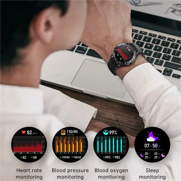 X10 2-in-1 1.39-inch Smart Watch with Earbuds, Flip Cover Version - Silver