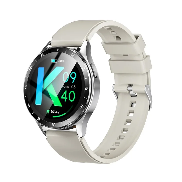 X10 2-in-1 1.39-inch Smart Watch with Earbuds, Flip Cover Version - Silver