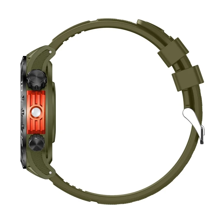 HT22 1.46-inch Round Smart Watch Waterproof Bluetooth-compatible Calling Sports Watch - Green