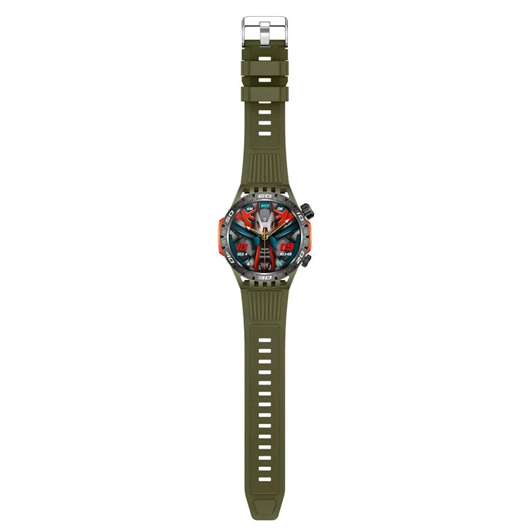 HT22 1.46-inch Round Smart Watch Waterproof Bluetooth-compatible Calling Sports Watch - Green
