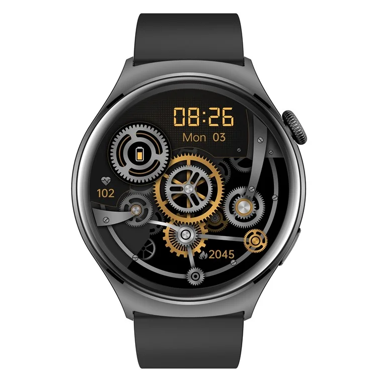 QX10 1.43" AMOLED Display Bluetooth-compatible Calling Health Monitoring Smart Watch - Black