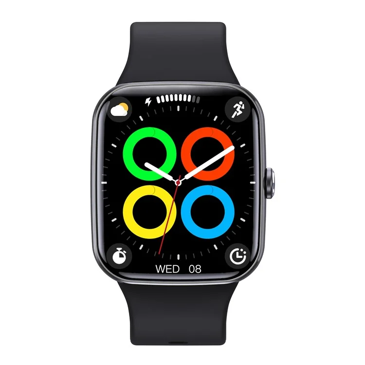Q32 2.1 Inch Screen Bluetooth-compatible Call Smart Watch with Heart Rate, Blood Pressure, Blood Oxygen Monitoring - Black