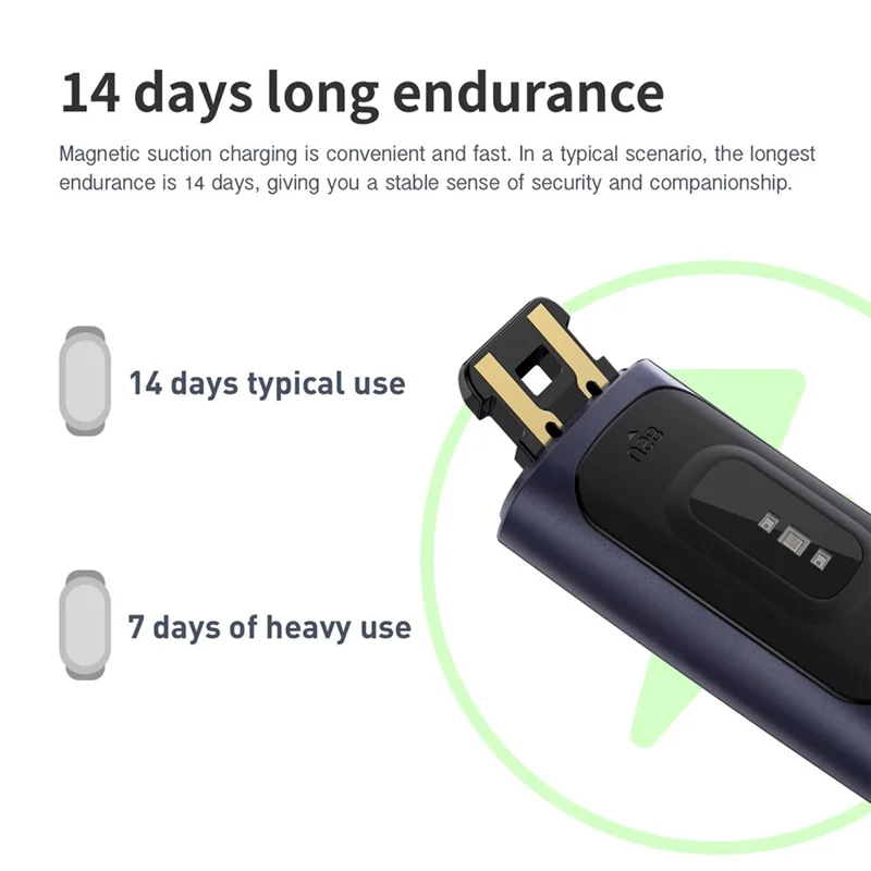 C68 1.1" Smart Bracelet Slim Fitness Watch avec Surveillance de la Fréquence Cardiaque et de la Santé - Or / Rose