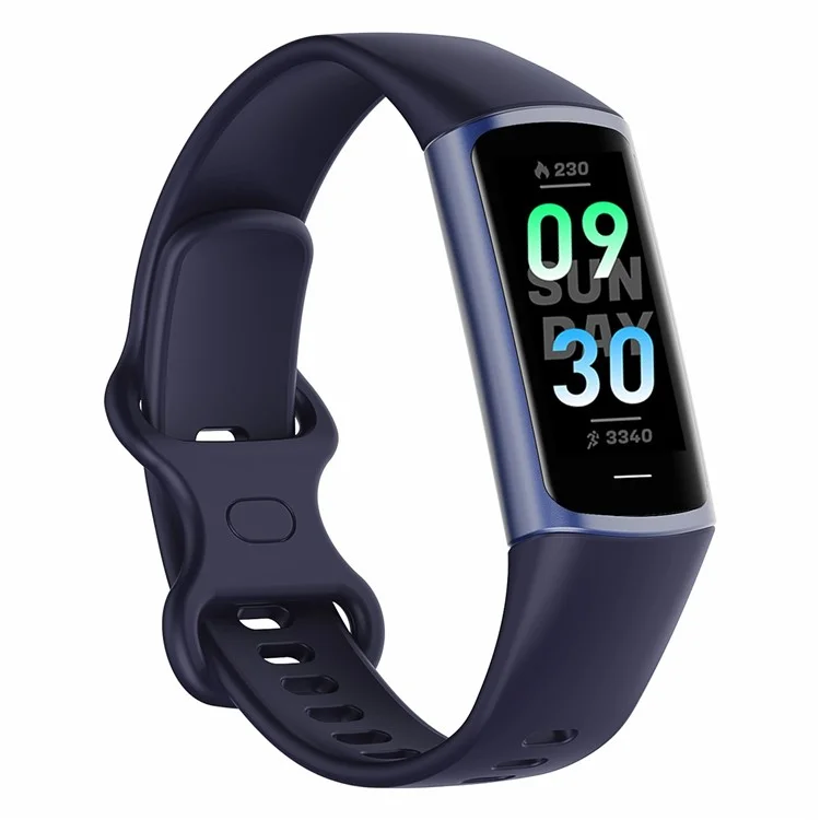 C68 1.1" Slim Fitness Tracker Bracelet Watch with Heart Rate Health Monitoring  - Blue