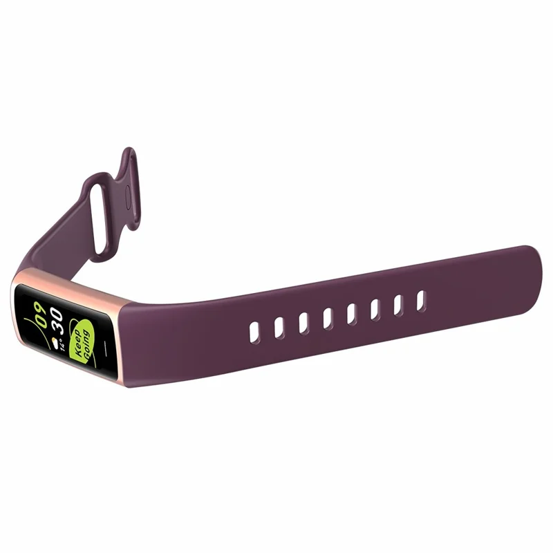 C68 1.1" Slim Fitness Tracker Bracelet Watch with Heart Rate Health Monitoring  - Wine Red