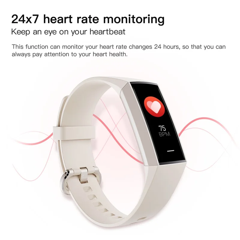 C80 1.1-Inch Screen Smart Bracelet Blood Oxygen Monitoring Watch (Touch Control) - Blue