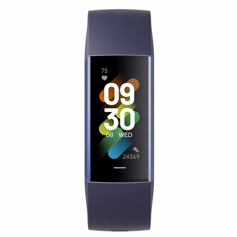 C80 1.1-Inch Screen Smart Bracelet Blood Oxygen Monitoring Watch (Touch Control) - Blue