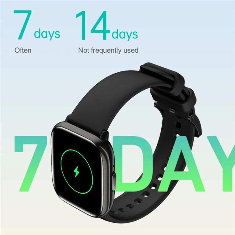 HD12 1.75-Inch AMOLED Screen Bluetooth-compatible Calling Smart Watch - Black