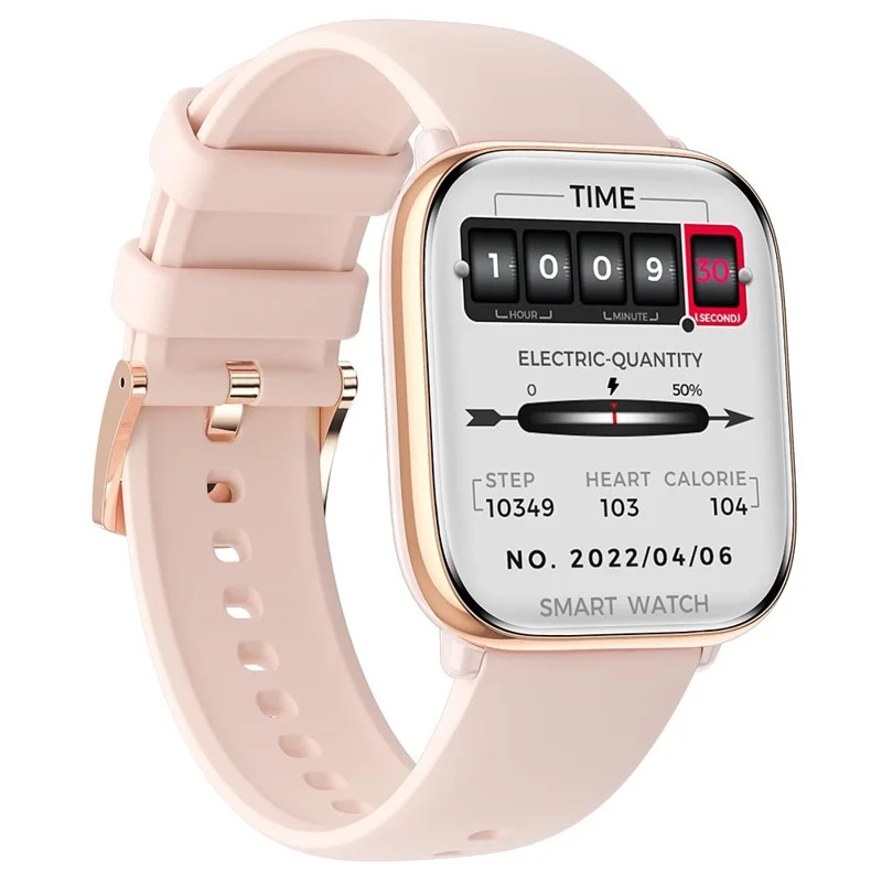 HD12 1.75-Inch AMOLED Screen Bluetooth-compatible Calling Smart Watch - Pink
