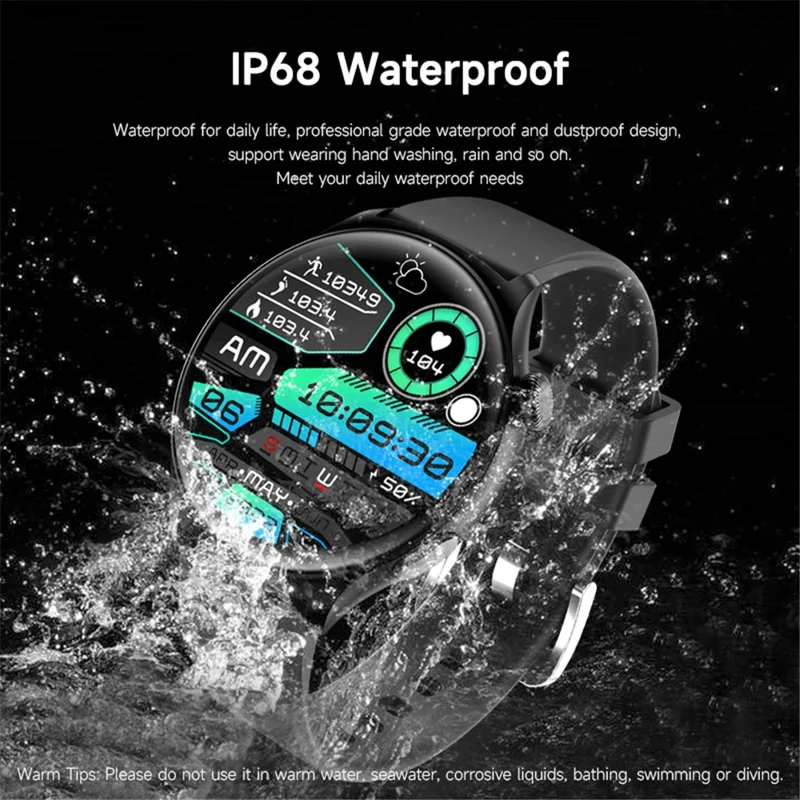 MX16 1.43-inch Round Screen Bluetooth-compatible Calling Health Monitor Smart Watch - Pink