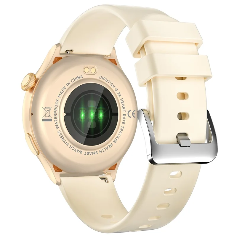 MX16 1.43-inch Round Screen Bluetooth-compatible Calling Health Monitor Smart Watch - Gold