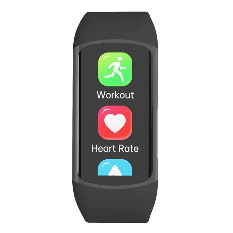 H8 1.47" Screen Fitness Tracker with Heart Rate Blood Pressure Blood Oxygen Health Tracker Smart Watch - Black