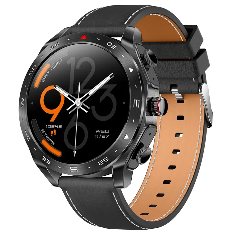 T95 Schermo IPS da 12 Pollice da 2 in 1 Smart Watch Waterproof Bluetooth Call TWS Earfone - Nero