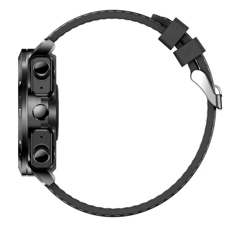 T95 Schermo IPS da 12 Pollice da 2 in 1 Smart Watch Waterproof Bluetooth Call TWS Earfone - Nero