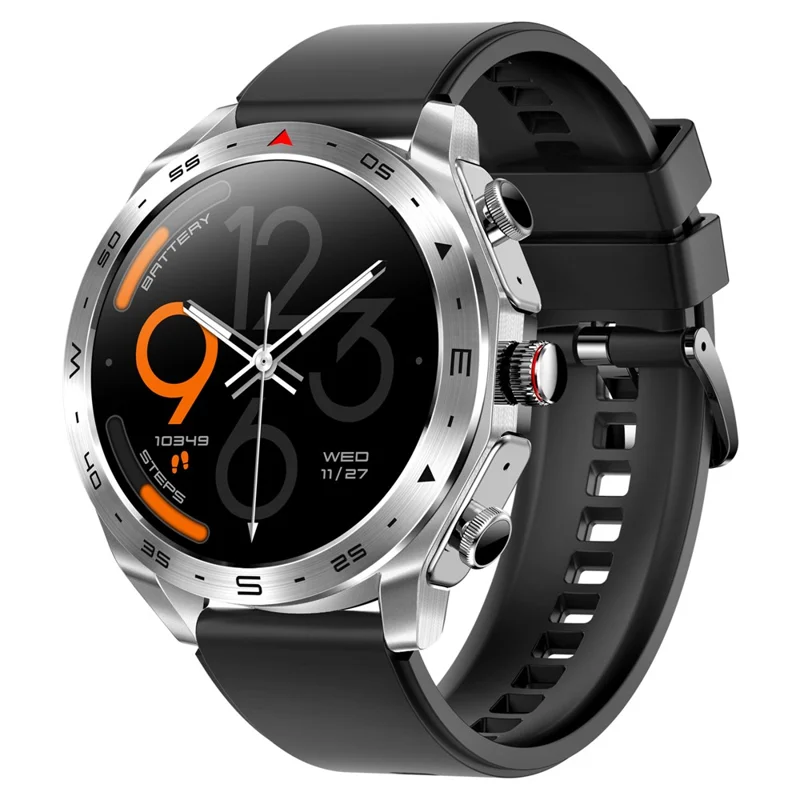 T95 2-in-1 1.52-inch IPS Screen Smart Watch Waterproof Bluetooth-compatible Call TWS Earphones - Silver