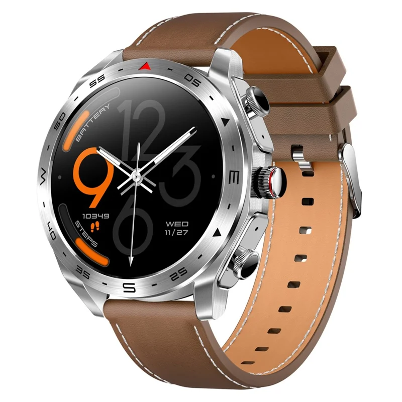 T95 2-in-1 1.52-inch IPS Screen Smart Watch Waterproof Bluetooth-compatible Call TWS Earphones - Silver