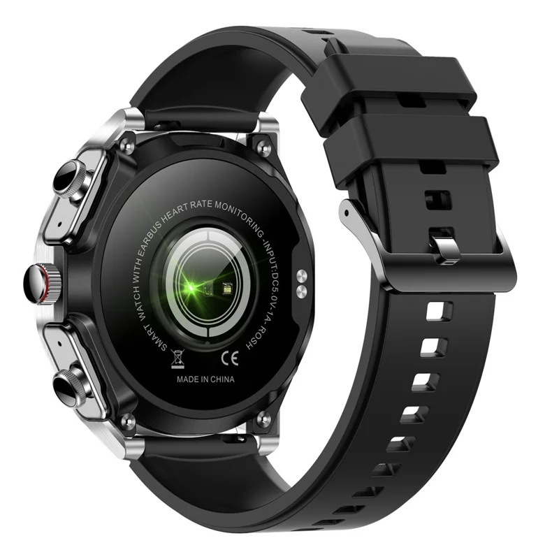 T95 2-in-1 1.52-inch IPS Screen Smart Watch Waterproof Bluetooth-compatible Call TWS Earphones - Silver